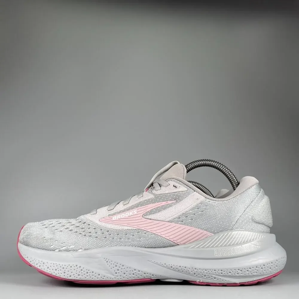 Brooks Adrenaline GTS 24 Women's Size 10 B Grey Pink Running Shoes Sneakers GUC